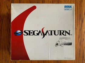 Sega Saturn white Japanese console system in box s-video Vampire Savior 4M ram