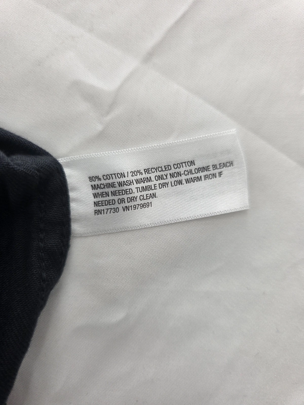 Goodfellow & Co Men’s Black Chore Coat Jacket L Button Front Spread Collar 46" image 10