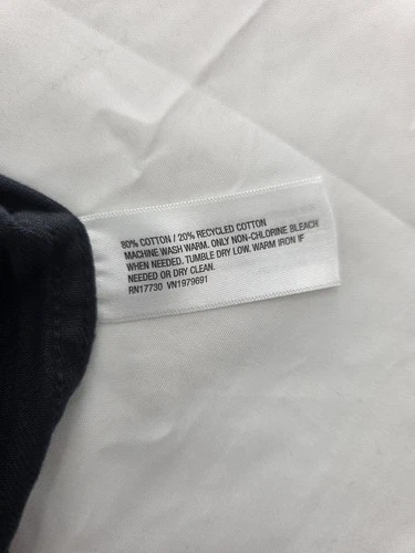 Goodfellow & Co Men’s Black Chore Coat Jacket L Button Front Spread Collar 46" image 10