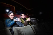 American rock musicians Brian Fallon Craig Finn photographed befo- Old Photo