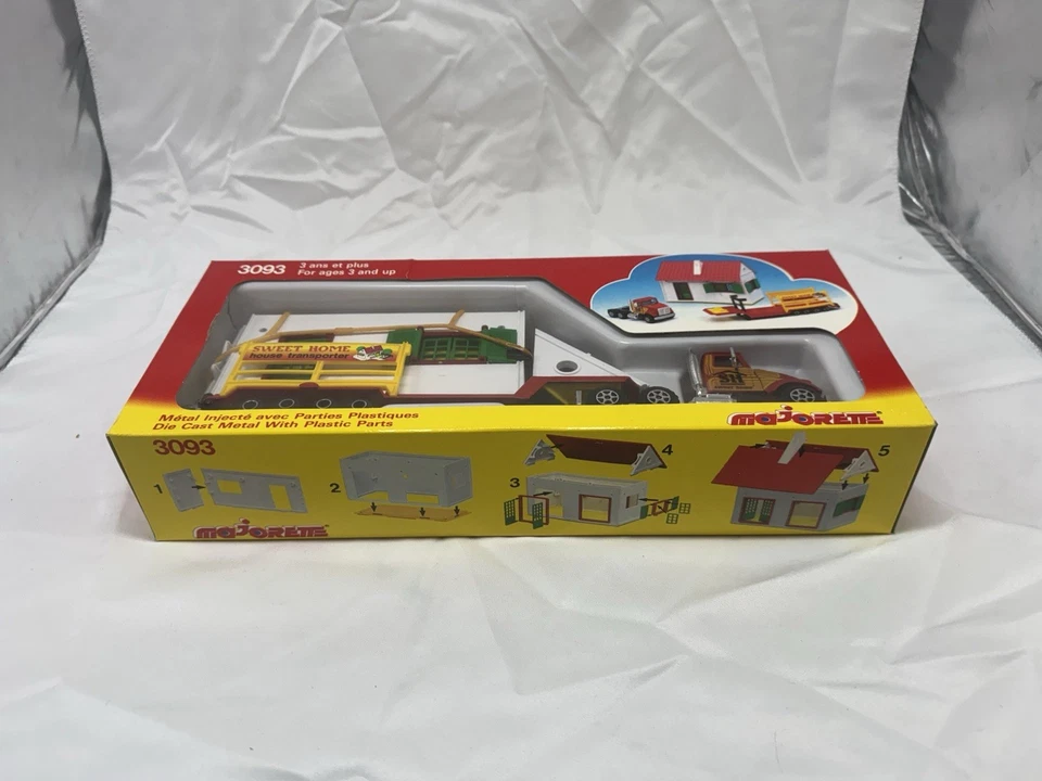 Vintage MAJORETTE 3090 Series Sweet Home House Transporter Trailer Model #3093 - Image 3 of 4