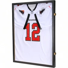 ZEF-Jersey Frame Display Case Large Lockable Frames Shadow Box With UV Protectio