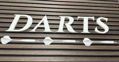 Dart Wanddeko + Pfeile , 3D druck, Individuell Angefertigt, Akustikpaneele Darts