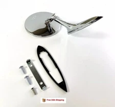 Round Bowtie Teardrop Door Mirror For  1963-1965 Nova 1964-1965 Chevelle etc