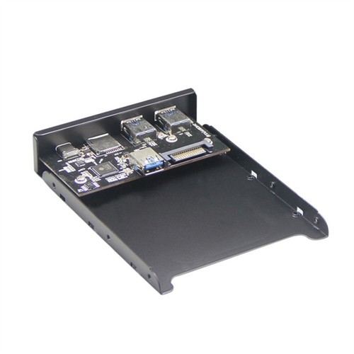 20Pin Hub Front Panel to USB3.0 HUB Type-C-Micro SD/TF 3.5" Internal-Card-Reader - Afbeelding 3 van 5