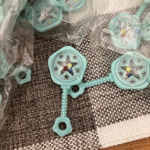 Baby Shower Favors: Bottles, Rattles, Cake Toppers, Pink, Blue, White - Picture 3 of 7