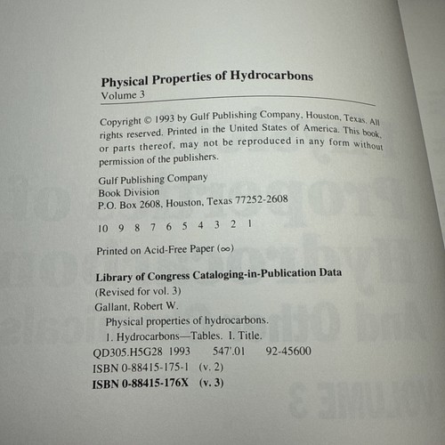 Hydrocarbons Engineering Set Vol 1–4 Gulf Pub 1992–95 Petroleum Chemical Data - Picture 6 of 10