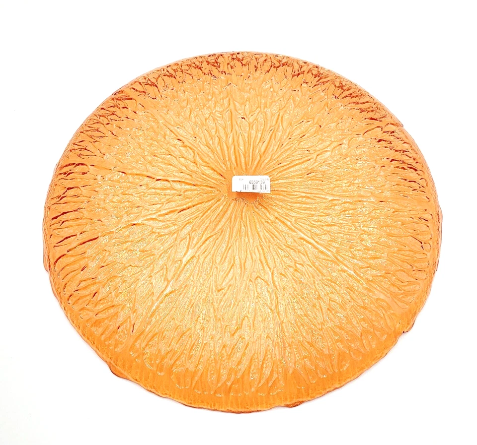 Williams Sonoma цитрон стекла зарядное устройство пластины цитрусовый оранжевый 13» набор из 4 новый - Изображение 3 из 4