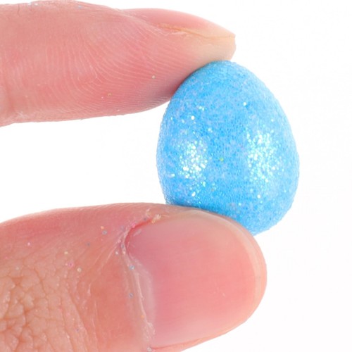 100Pcs Mini Easter Eggs Easter Glitter Foam Eggs Small Fake Bird Eggs for DIY... - Picture 6 of 8