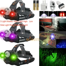 LED Head Light Torch USB Rechargeable Waterproof Headlamp Flashlight Headlight
