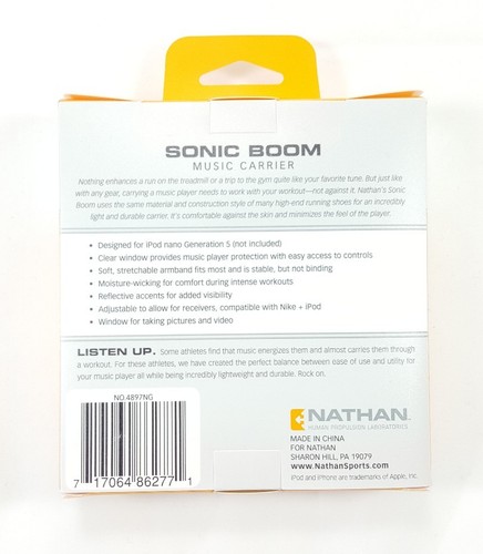 Nathan Sonic Boom Music Carrier Nano 5 Arm Strap - Picture 2 of 2