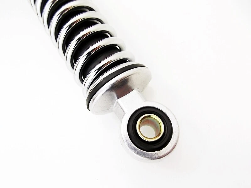 AMORTECEDORES TRASEIROS HONDA MR50 ELSINORE 74-75 270mm JBS CROMADO OLHO NO OLHO - Imagem 2 de 4