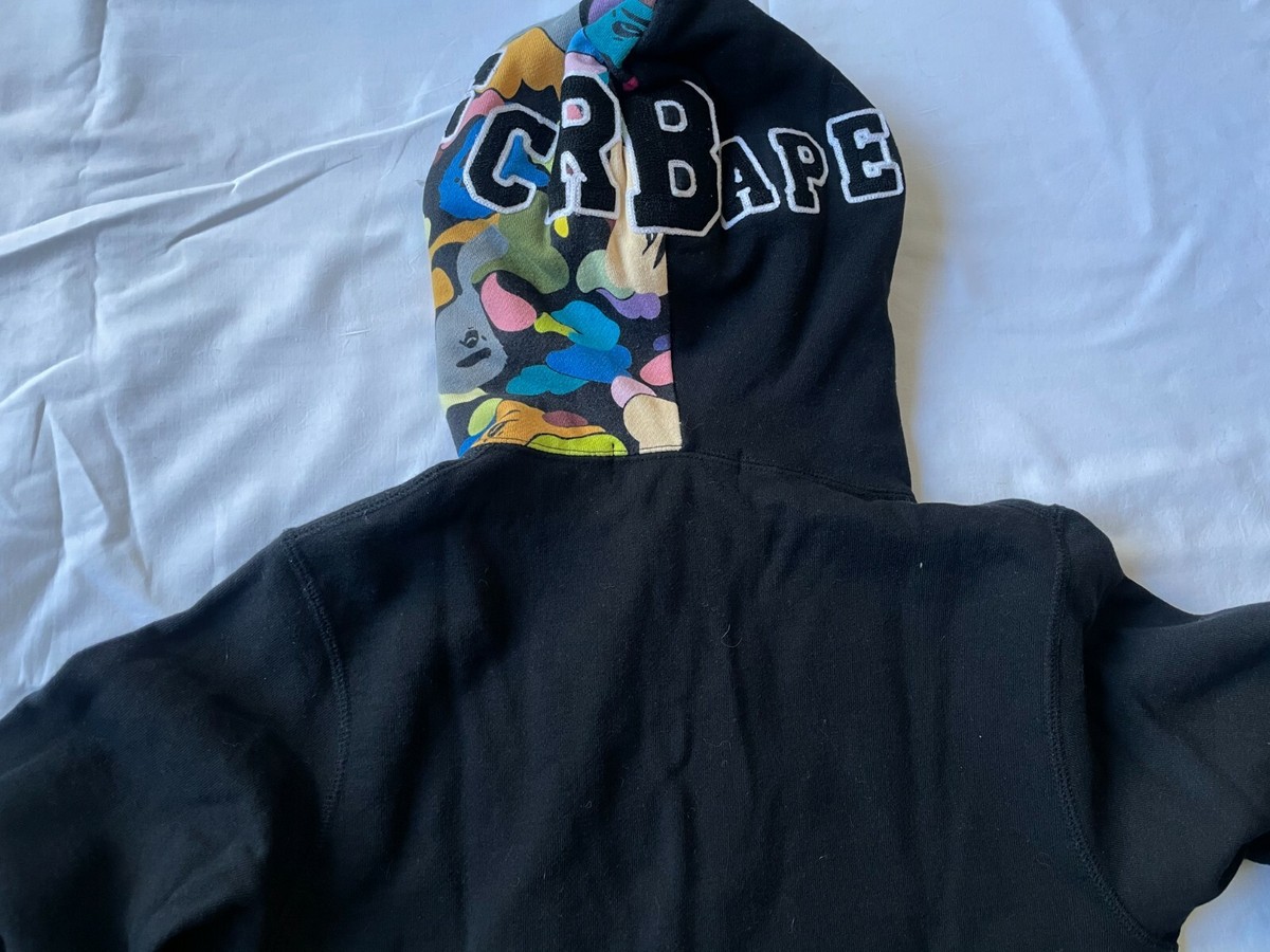 A Bathing Ape x F.C.Real Bristol Collaboration Shark Zip Up Hoodie
