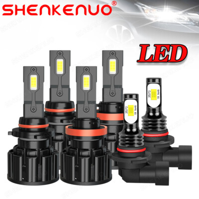 Para For Ford F 150 2015-2020 faro LED Hi/Lo Beam + bombillas de luz antiniebla