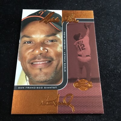 2006 Topps Co-Signers Changing Faces Bronze #64-B Moises Alou S Finley #1/150