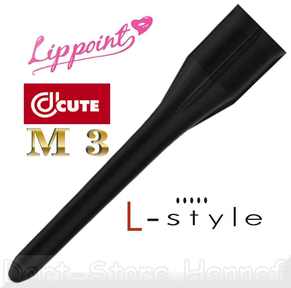 50 Stück Dart Spitzen LIPPOINTS ACUTE --- M3 --- Innengewinde, SCHWARZ