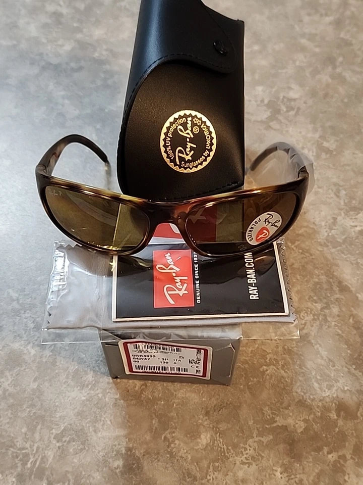 🔥 AUTHENTISCHE RAY-BAN PREDATOR Vintage Havana polarisierte Sonnenbrille RB 4033 642/47 - Bild 4 von 4