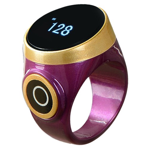 Smart Tasbih Tally Counter Ring for Muslims Zikr Digital Tasbeeh 5Prayer Time - Picture 9 of 24