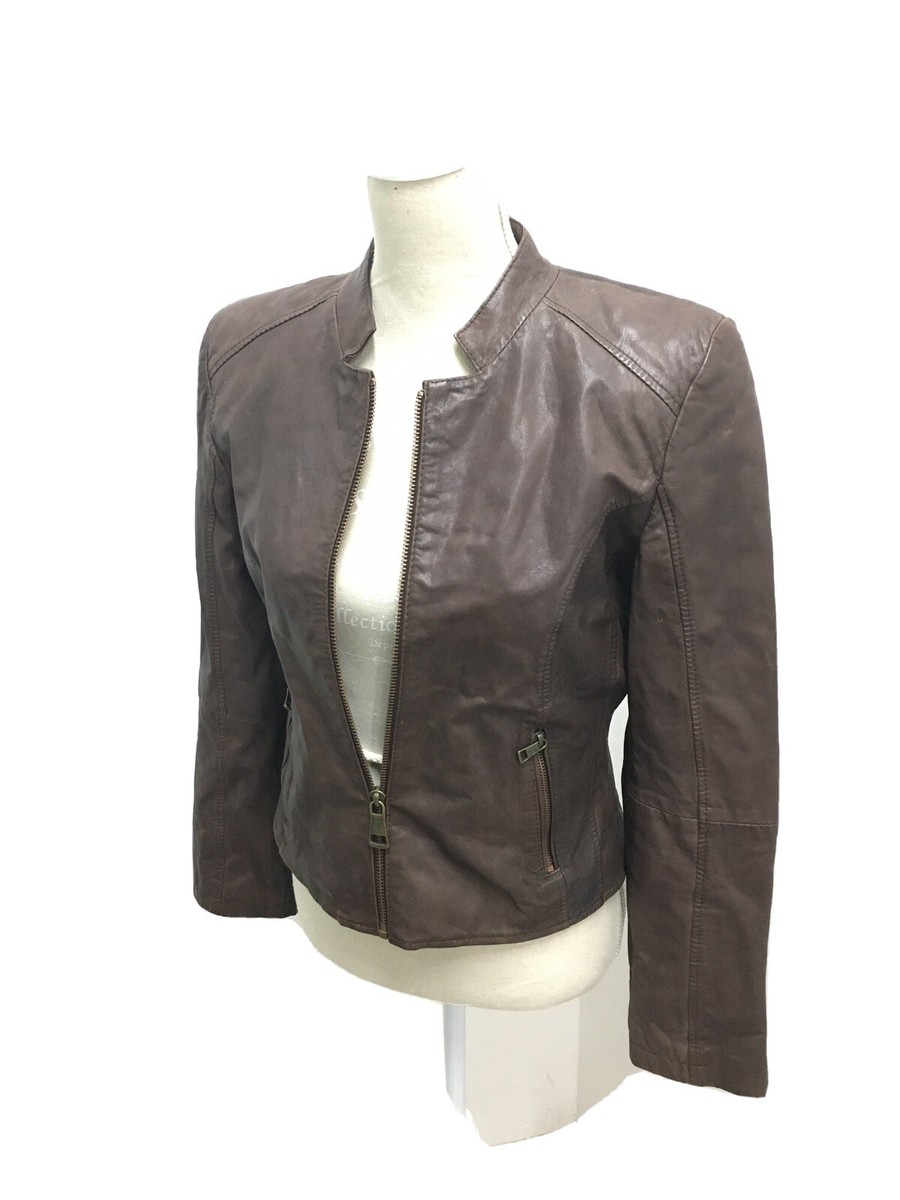 Rich Royal Lederjacke, braun,