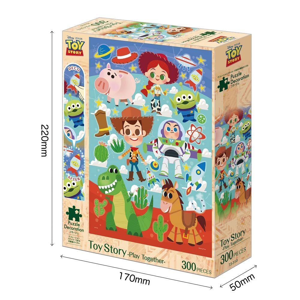 EPOCH 300pc Disney Toy Story Jigsaw Puzzle Play Together 26x38cm