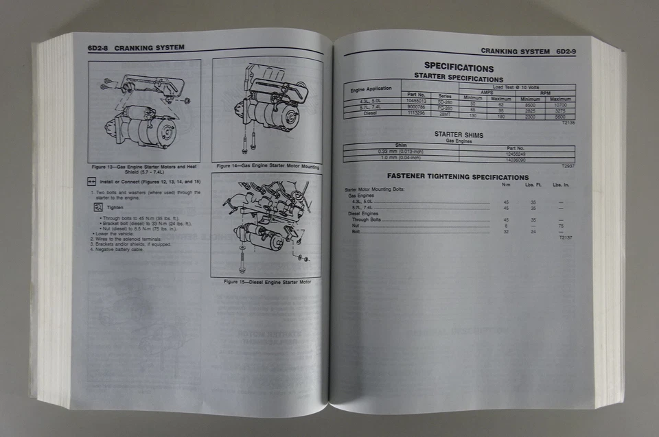 Officina Manuale 2 Volumi Chevrolet/GMC C/K Camion / Pick Up Da 1995 - Immagine 4 di 4