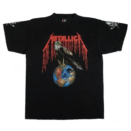 90s Metallica Shirt Pushead Nowhere Else To Roam 199 1990s vintage concert t-shirt, vintage, size XL, single stitch, B+ condition
