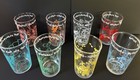 Vintage Welch's Flintstones Cartoon 1963 Hanna Barbera Juice Jelly Glasses Set 8