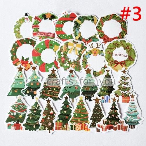 25 Stck. farbige selbstklebende Aufkleber Journal X'mas Tagebuch Geschenk Scrapbooking Karte Dekor - Bild 15 von 18