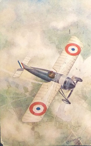 Tuck 3230. 'In the Air' Morane Monocoque aircraft, by G.T. Clarkson Oilette KGV