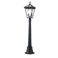 Wegeleuchte Stehleuchte AußEnleuchte Gartenlampe IP44 Schwarz Glas H 110,2 Cm