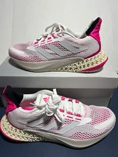 New Adidas 4DFWD Pulse Running Sneaker White Pink Grey Q46225