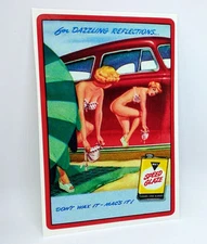 Mac's Speed Glaze Vintage Style Decal / Sticker, 1950's Pinup