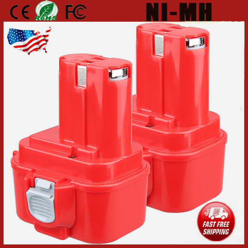 2Pack For Makita 9.6 Volt 4.8Ah NiMh Battery 9100 9120 9122 9133