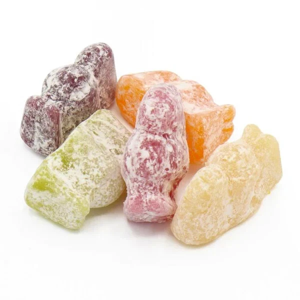 BARRATT DUSTED JELLY BABIES 200g bag English Dusted Jelly Babies