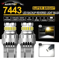 7440 7441 LED Back Up Reverse Light Bulbs Cool White 6000K Extremely Bright 2pcs