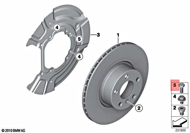 Genuine BMW X3 E83 X3 1.8d 2.0d 2.0i 2.5i 2.5si 3.0d 3.0i Screw M8  
