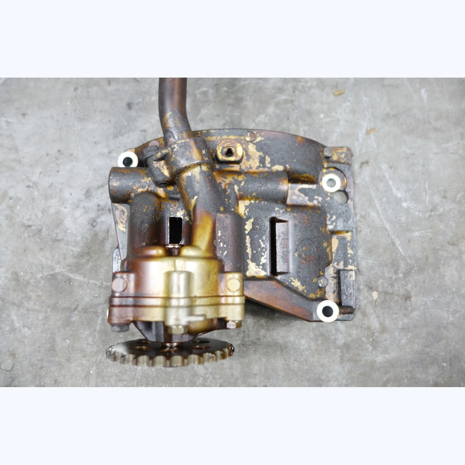 Bomba de aceite del motor BMW M54 M52TU 1/00+ con tubo de camioneta E46 E39 E60 Z3 Z4 OEM USADO Foto 3 de 4