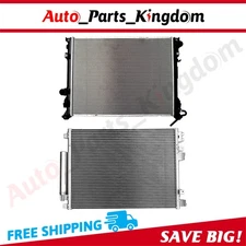 Aluminum Radiator & AC Condenser Cooling Kit For 2007-09 Chrysler 300 Dodge 5.7L
