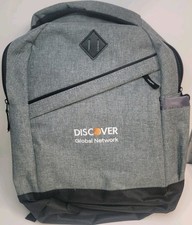 Leed s Discover Laptop Backpack Gray Canvas New 17 x 13 x 5