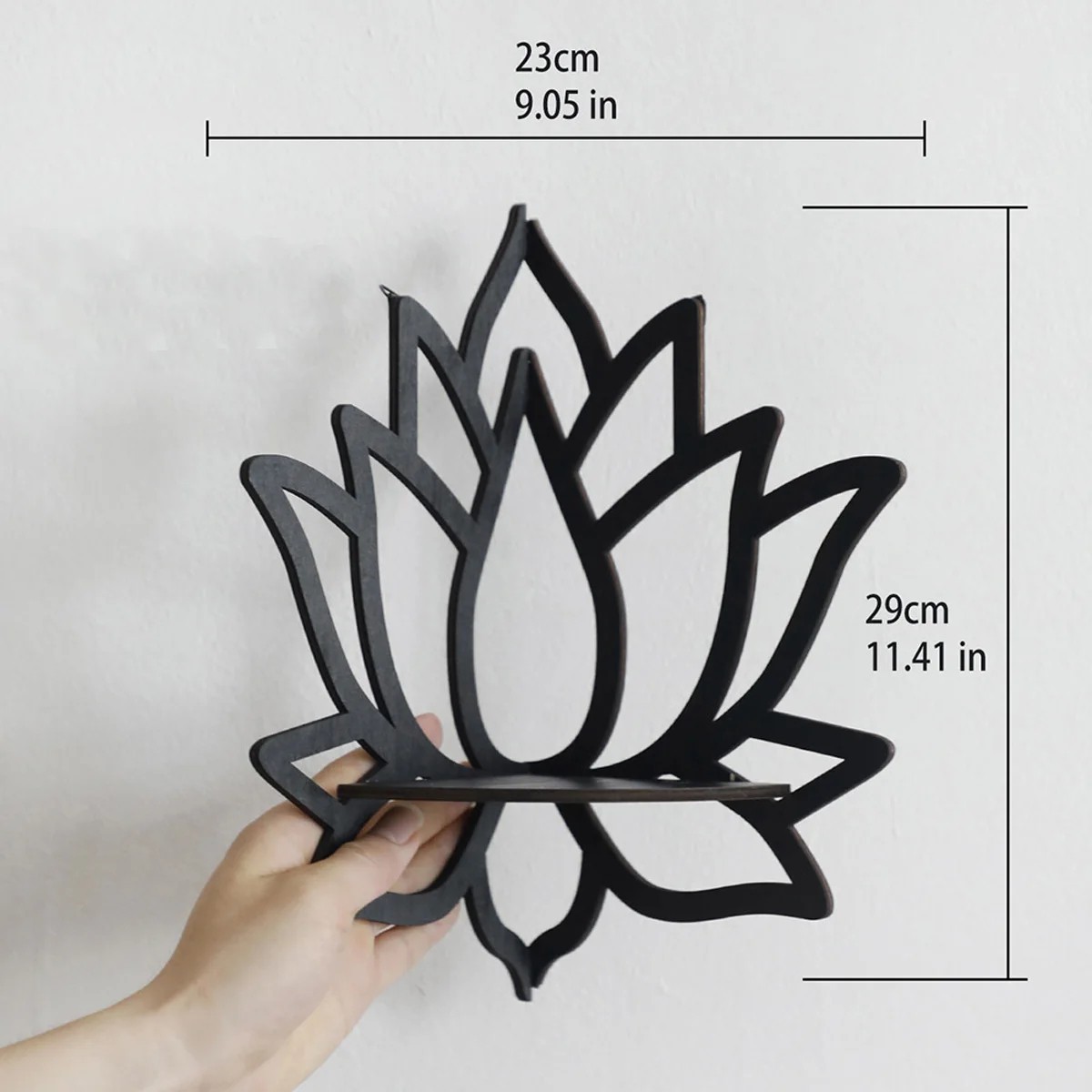Wooden Lotus Hollow Decorative Rack Aromatherapy Organiser Essential Oil Candle