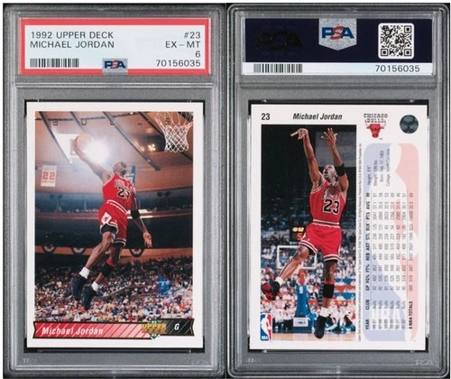 Michael Jordan-1992 Upper Deck # 23 PSA 6 EX/MT-Chicago Bulls/HOF-Iconic Card