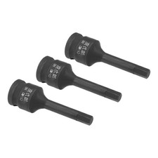3 Pcs 3/8-Inch Drive x 6mm Impact Hex Bit Soc...
