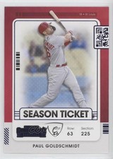 2021 Panini Contenders Season Ticket Blue Paul Goldschmidt #54 04o2