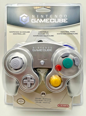 Nintendo GameCube NOS OEM DOL-003 Controller Platinum FACTORY SEALED Clear Mint
