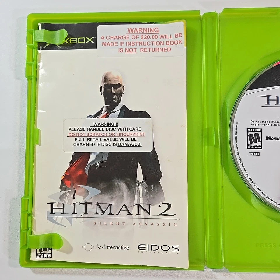 Hitman 2: Silent Assassin Original Xbox Game Complete Tested Working Eidos - Image 3 of 4