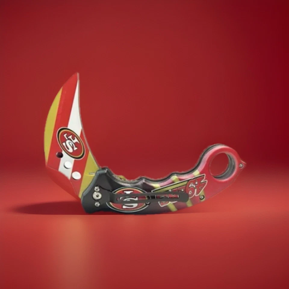San Francisco 49ers Spring Assisted Folding Pocket Knife - Image 4 of 4