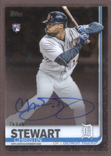 2019 Topps Baseball Clearly Authentic Christin Stewart Black /75 #CAA-CH RC Auto