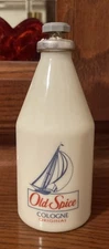 Vintage Old Spice Cologne Miniature Bottle 2 1/8 Fl Oz Ship Logo Collectible