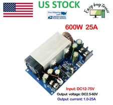 DC12-75V 600W 25A DC-DC Buck Constant Voltage Constant Current Converter Buck Re