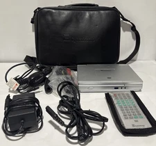Cyberhome Portable DVD Player System Model CH-LDV 700B Silver W/ Remote & Bag